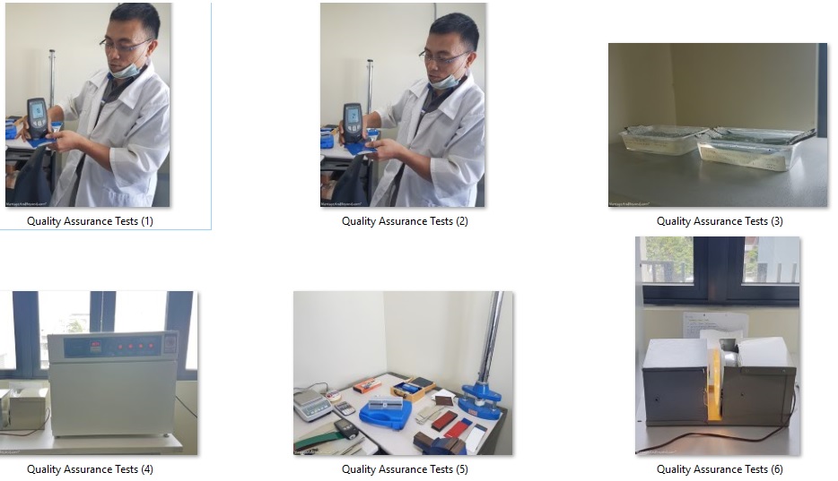 quality assurance tests for metalink stone tile
