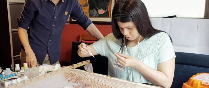 Samantha Kaspar at work