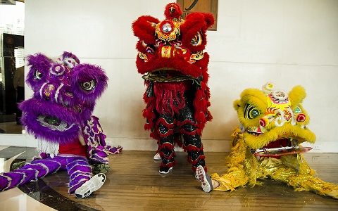 F1 Hotel Lion Dancers