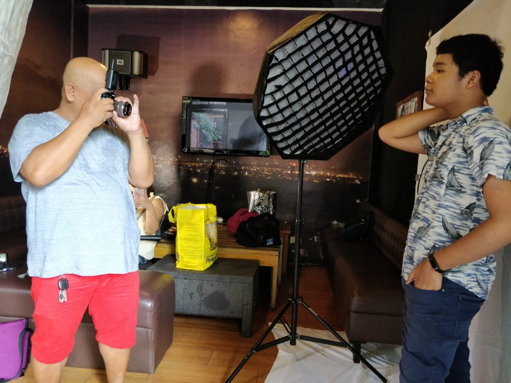 indoor photoshoot after make up