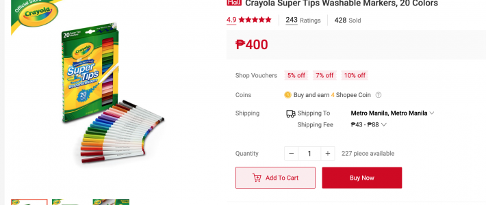 Get up to 50% off on Crayola’s grand launch from October 26-November 1 on Shopee