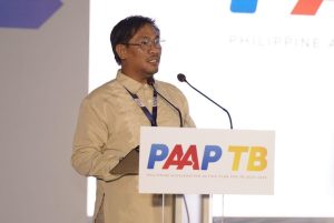 TESDA QSO Director El Cid Castillo delivers pledge of support for the elimination of TB in the Philippines